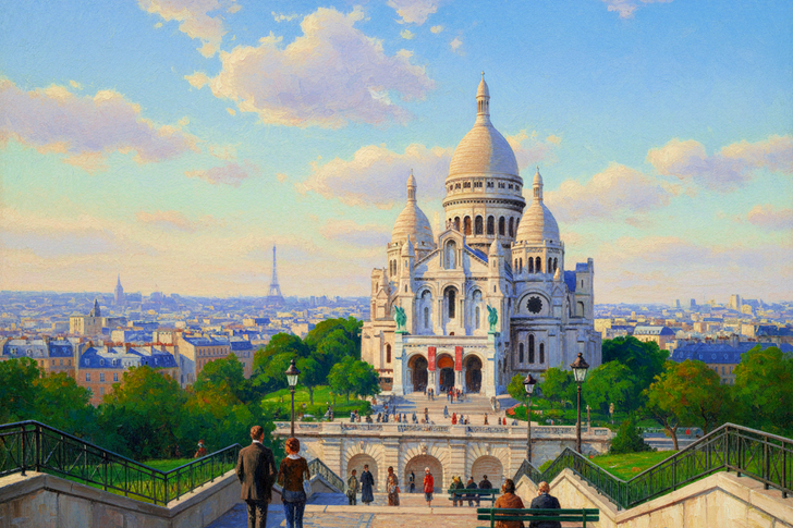 Basilique du Sacre-Coeur de Montmartre, Paris Jigsaw Puzzle