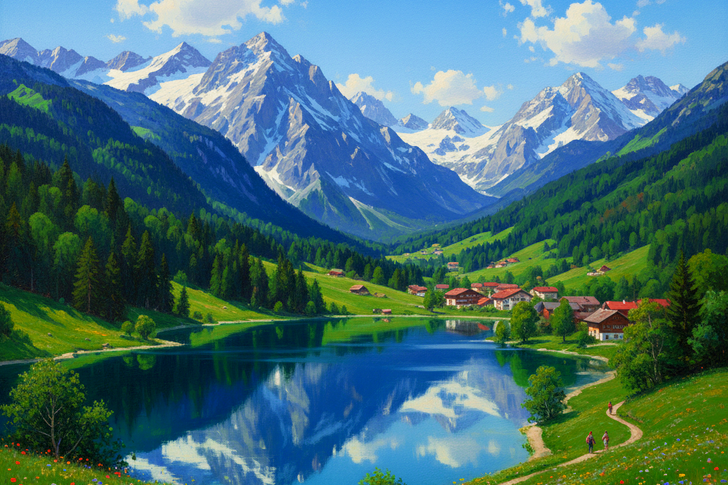 Bavarian Alps Jigsaw Puzzle