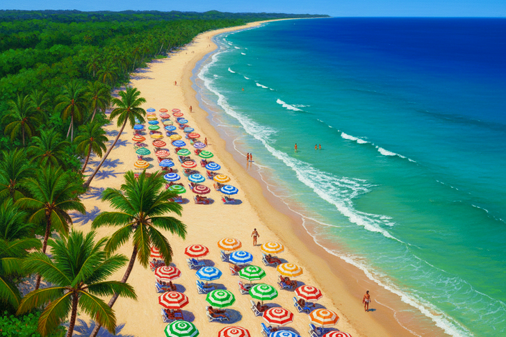 Beach Aerial View Jigsaw Puzzle