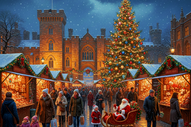 Christmas In Cardiff Jigsaw Puzzle