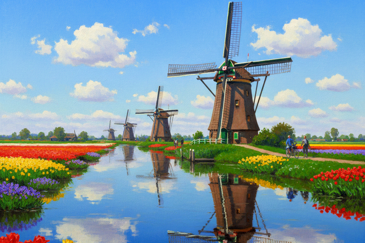 Dutch Windmills Jigsaw Puzzle