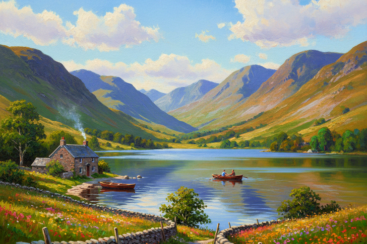 Grasmere, Cumbria, England Jigsaw Puzzle