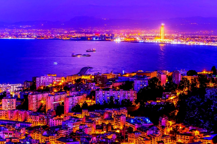 Bay Night In Algeria