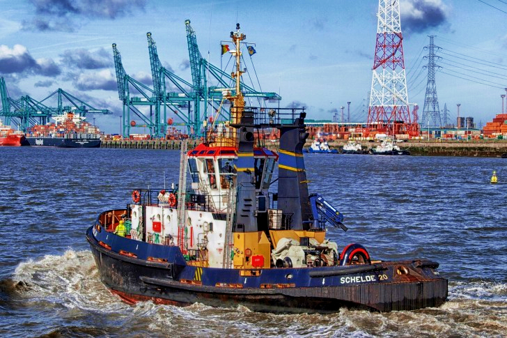 Tugboat In Antwerp