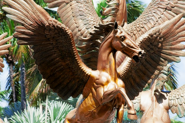 Pegasus Statue In Bahamas