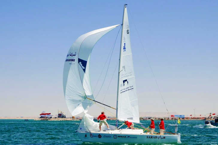 Zeilboot in de Bahreinse zee