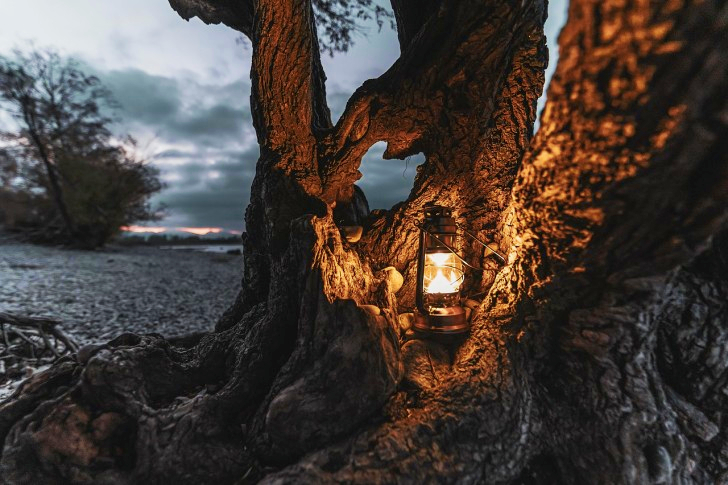 Lanterne à la plage