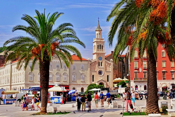 Split historiske sentrum i Kroatia