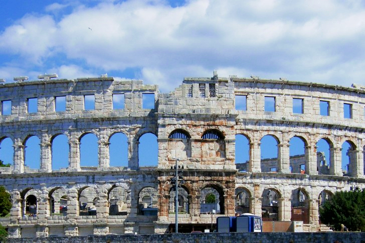 Pula Amphitheater In Croatia