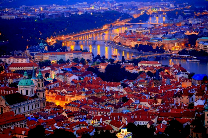 Prague By Night In Czech Republic