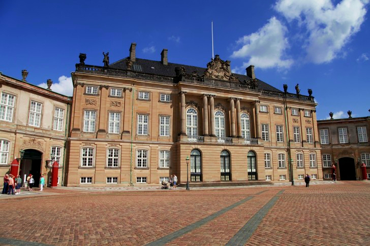 Amalienborg Palace In Copenhagen