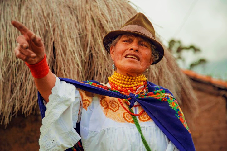 Indigenous Woman In Ecuador