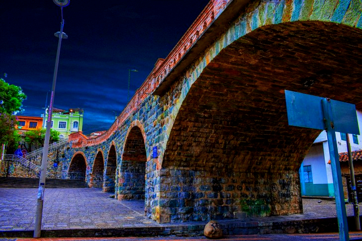 Bridge Of All Saints In Basin, Ecuador