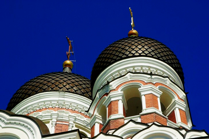 Cupolas Church In Tallinn, Estonia