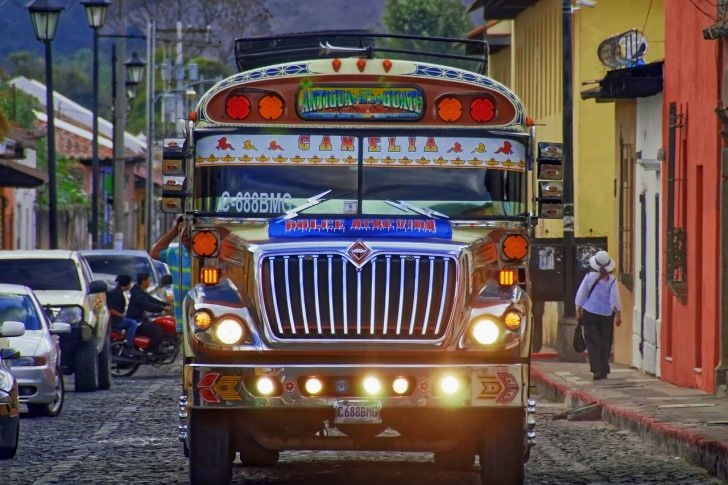 Bus In Guatemala
