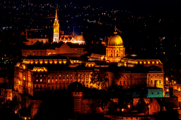 Budapest slott i Ungarn