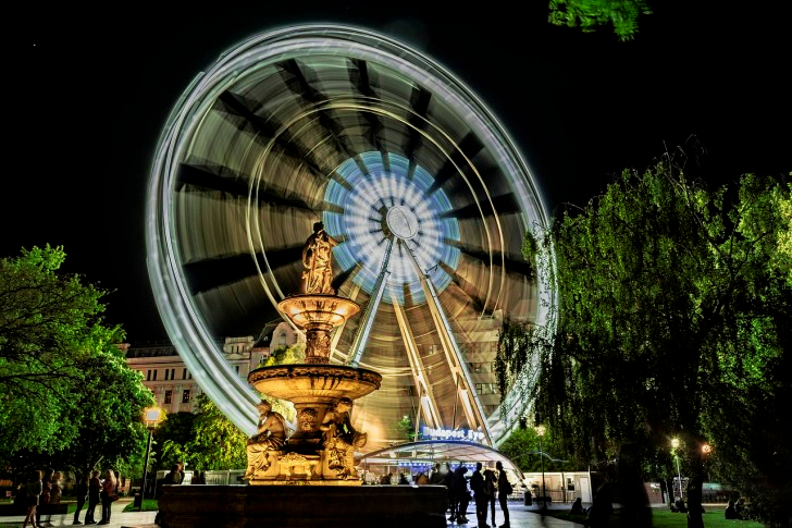 Ferris Wheel In Budapest