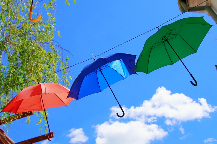 Umbrella Street In Szentendre, Hungary