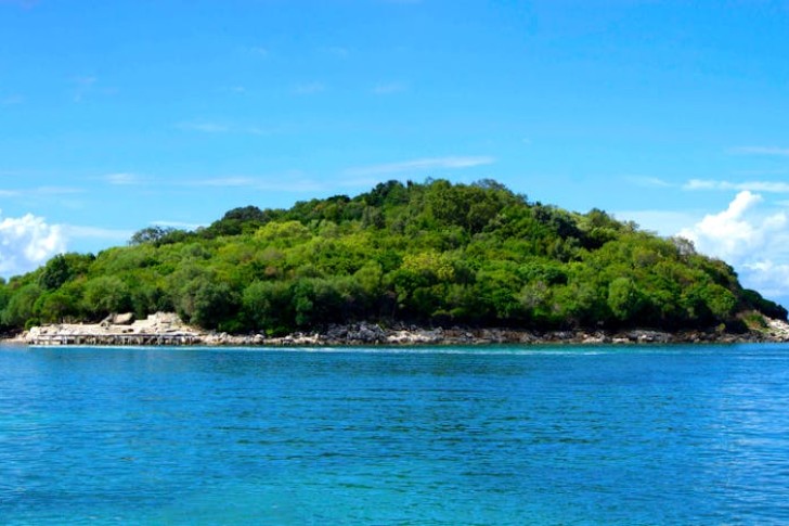 Lush Island In Ksamil, Albania