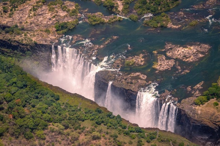Aerial View Of Victoria Falls