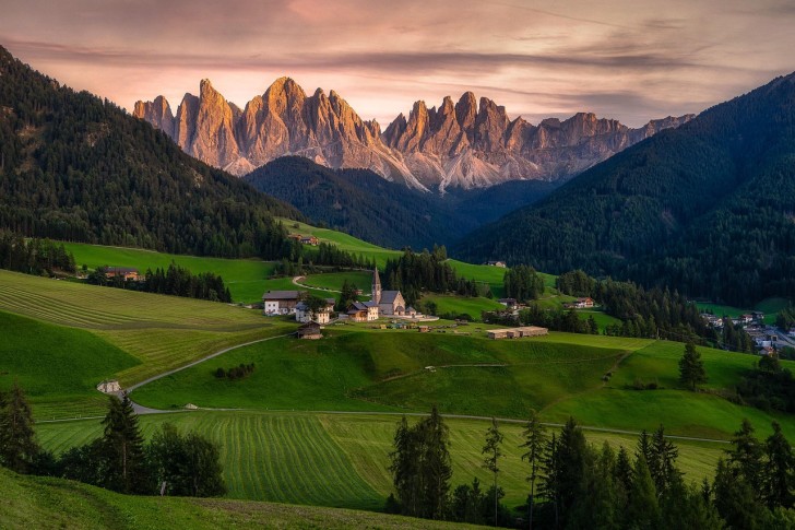 Funes Dolomieten Italië Landschap