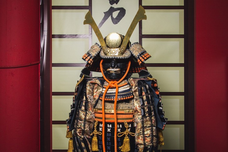 Samurai-pantserkrijger Japan