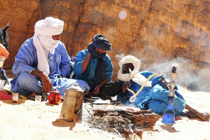 Libysk tuaregvattenpipa