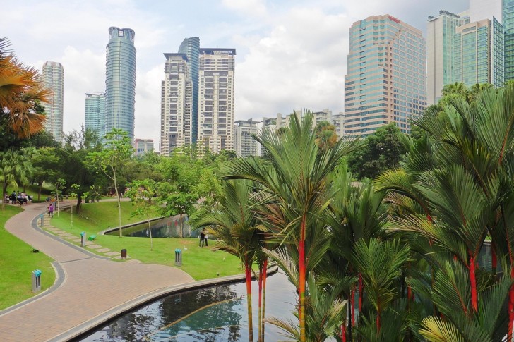 Ázijský park Kuala Lumpur Malajzia