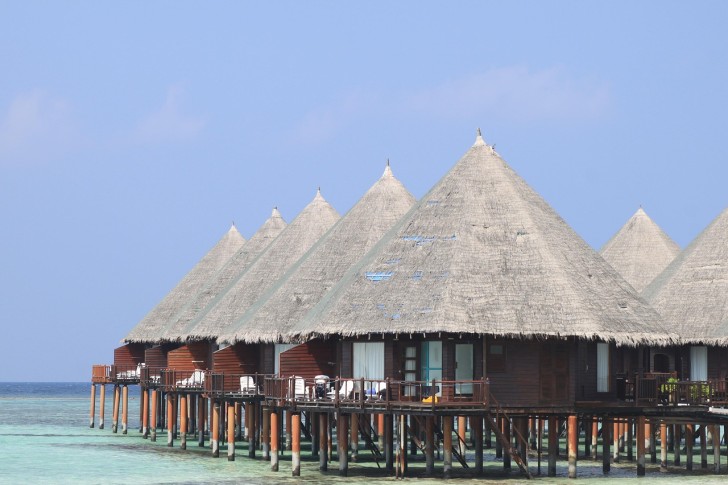 Romantische zomerbungalow op de Malediven