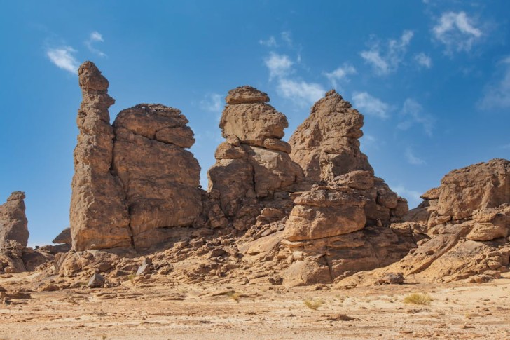Nærbilde av fjellformasjoner