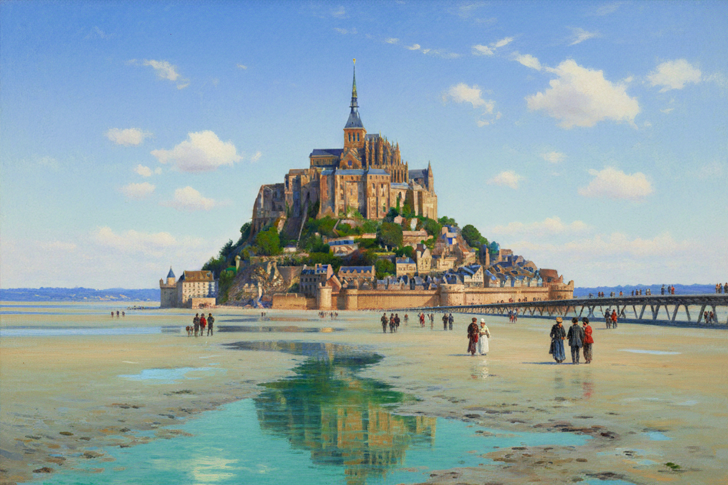 Mont Saint Michel Normandie Jigsaw Puzzle