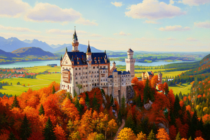Neuschwanstien Castle Jigsaw Puzzle