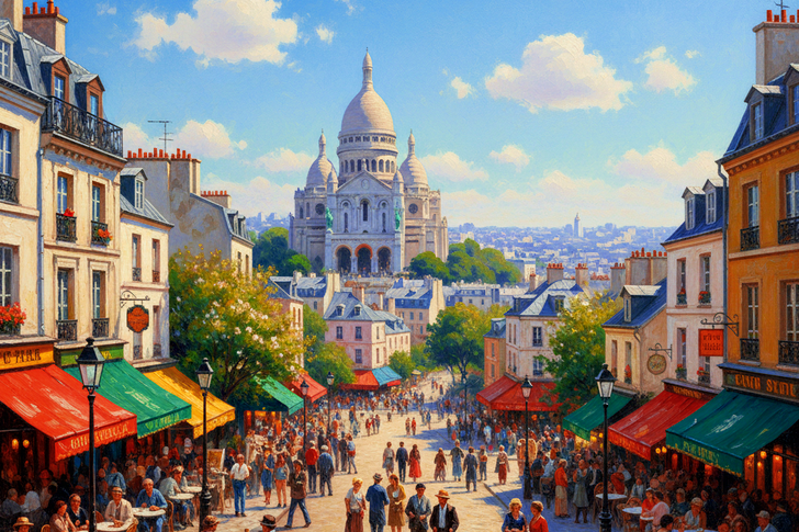 Paris Montmartre Jigsaw Puzzle