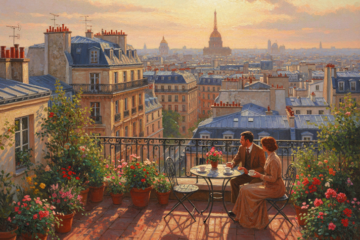 Paris Rooftop Jigsaw Puzzle