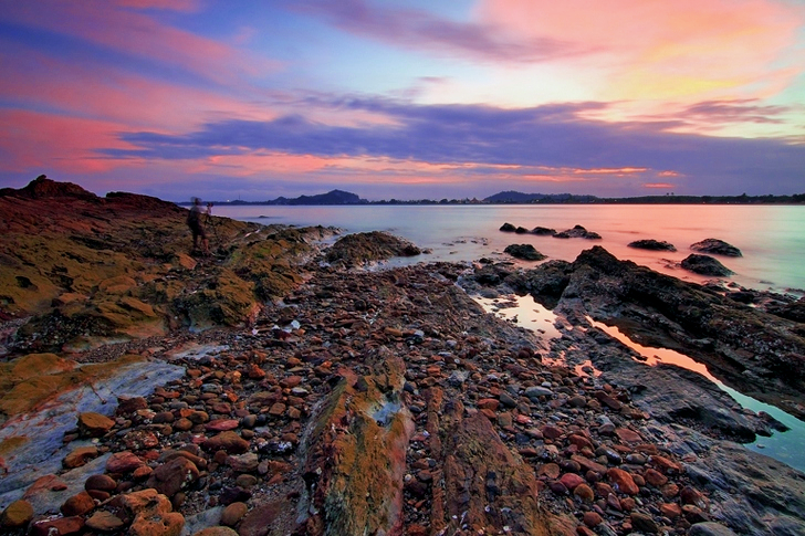 Gray Stones Near Sea