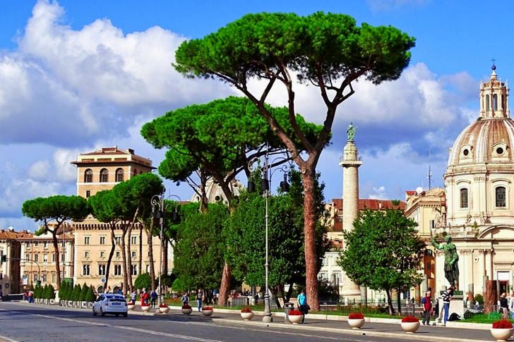 Group of People Walking Near White Painted Cathedral