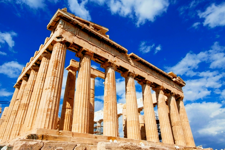 Low Angle of the Parthenon during Daytime