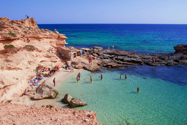 Group of People on Beach Shore