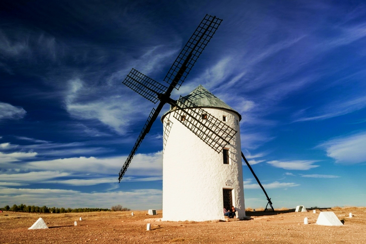 White and Gray Windmill on Open Field