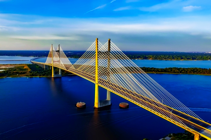 Aerial View of Bridge