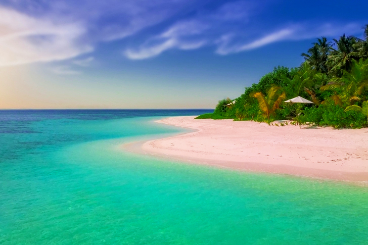 Person Showing Island