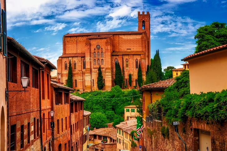 Braunes Betonschloss