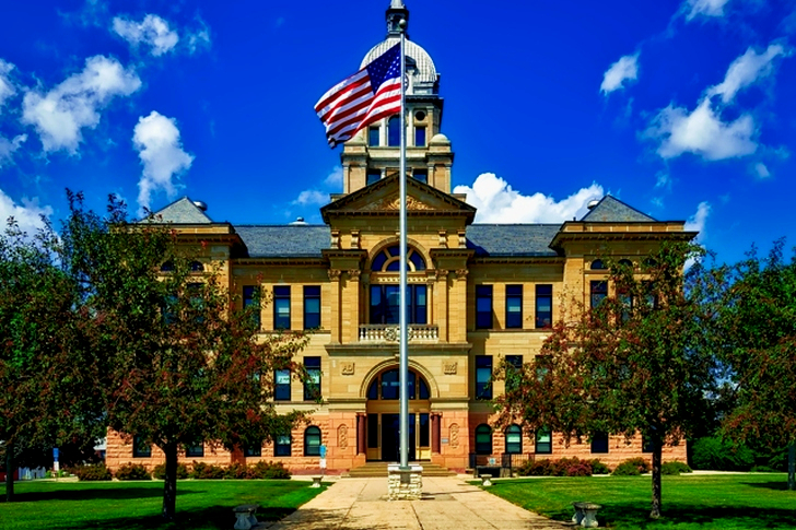 Großes Gerichtsgebäude in Cedar Rapids