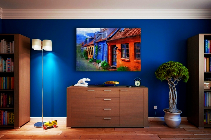 Gray Wooden Sideboard