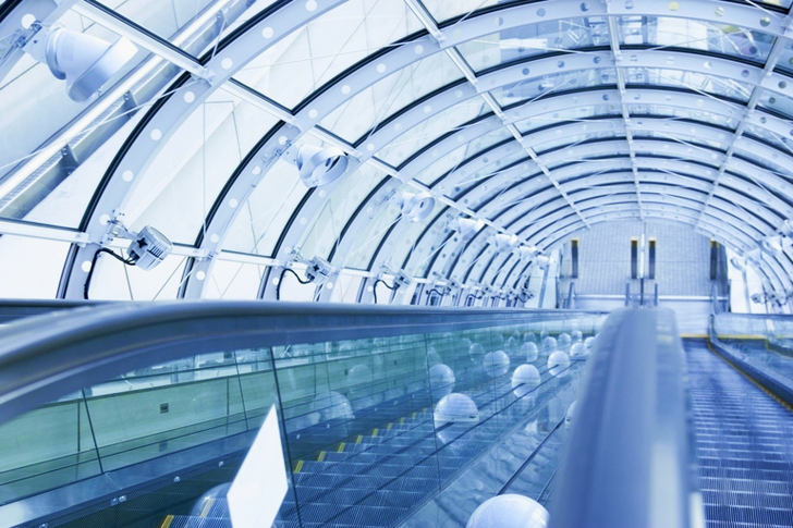 Escalator Near Clear Glass Building