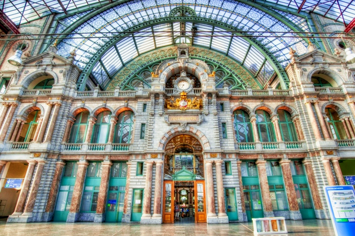 Architectural of Gray and Teal Building