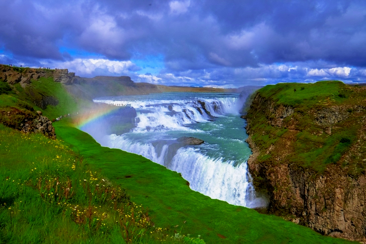 Waterfalls and Green Mountain Valley