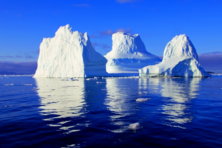 Mount in the Middle on Body of Water