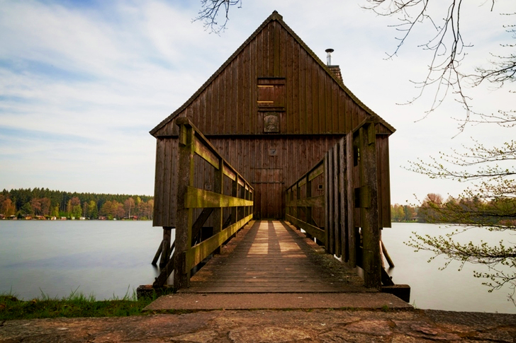 Brown Wooden Shed