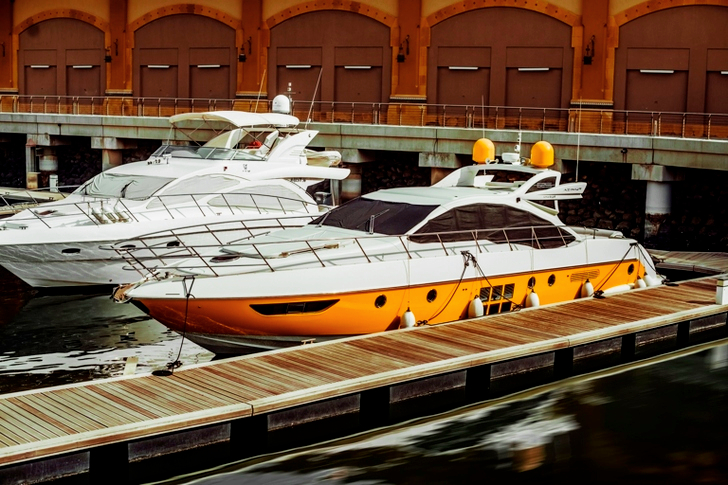 Two White Yacht on Body of Water